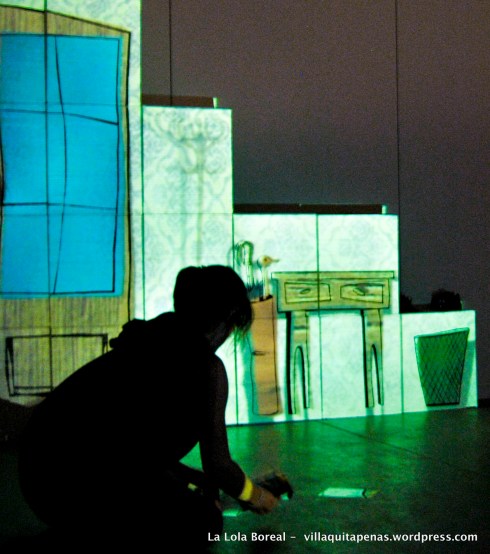 Escena de Mapping de la casa